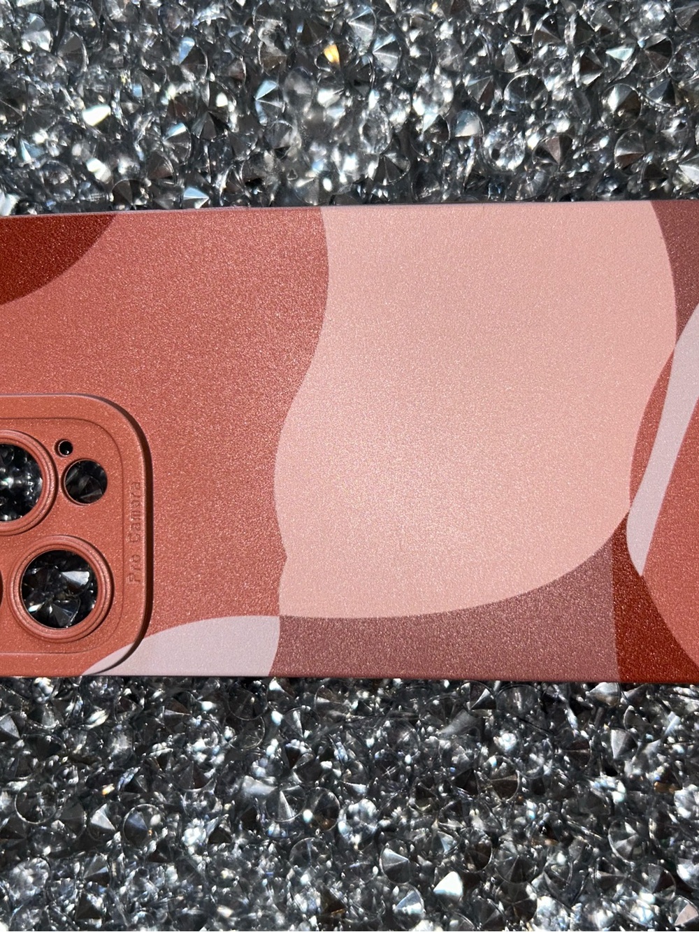iPhone 15 pro max Pink & Rose Gold Abstract Phone Case - Brand
